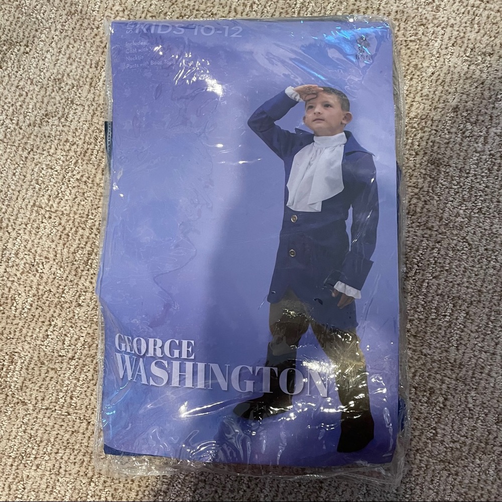 George Washington Costume size 10-12